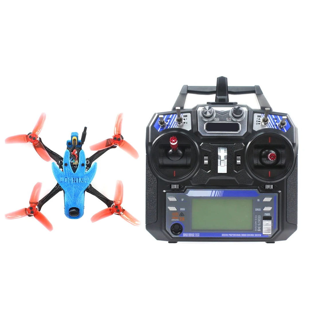 Гоночный Дрон DIY 135 мм бесщеточный FPV 2S Mini F4 Контроллер полета XT1104 7500KV Flysky FS I6 пульт