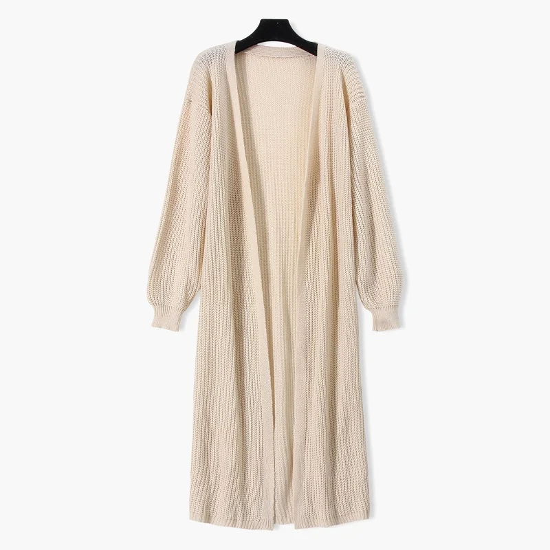 

Women's cardigans 2021 New Style for Autumn and Winter Casual Long Knitted Cardigan women sweater Jacket V-Neck Full Cardigans