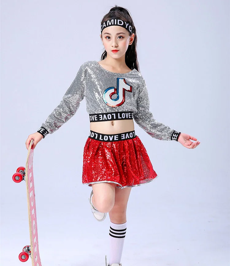 2021 новая детская современная танцевальная одежда в стиле хип-хоп кoстюм пaрки для