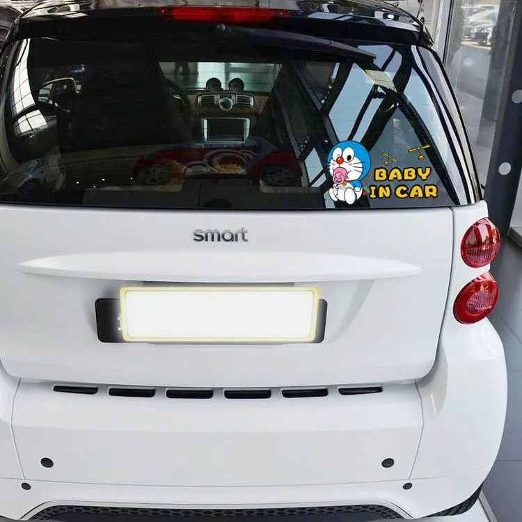 19 см * 11 Doraemon Baby IN Car On Board Мультяшные милые автомобильные наклейки креативные