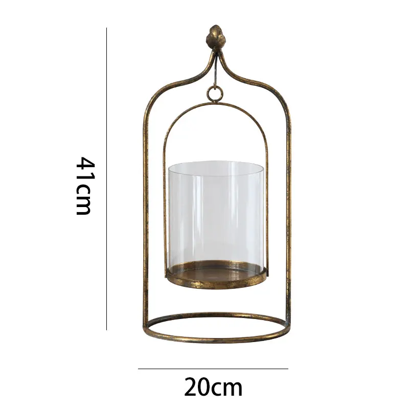 

Garden Small Outdoor Candle Holder Iron Retro Jar Lantern Candle Holder Luxury Pillar Decoracao Casa Modern Home Decor Eg50zt