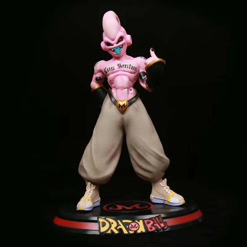 

1pcs 28cm Anime Majin Buu Tattoo Pvcaction Figure Collectible Model Toy