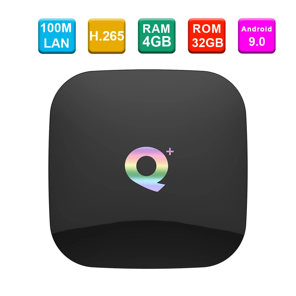 ТВ-Приставка Smart Android 9 0 Q Plus Allwinner H6 4 ГБ/32 ГБ 6K H.265 медиаплеер USB3.0 2 4G WiFi