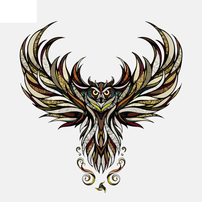 

Stylish Wings-winged Owl PVC High Quality Car Sticker 13*8cm