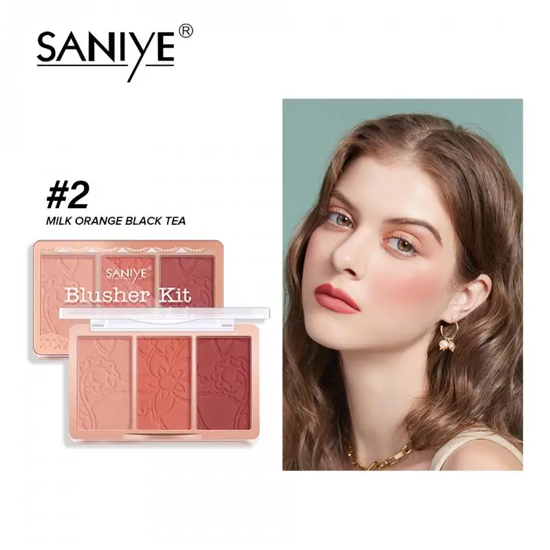 

Portable Blush Palette Long-lasting Matte Make Up Natural Cheek Contour Blush Brightens Face Cheek Face Cosmetics