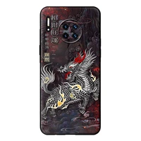 big white kirin embossed phone case for iphone 13 pro max 12 pro max 11 pro max chinese style case