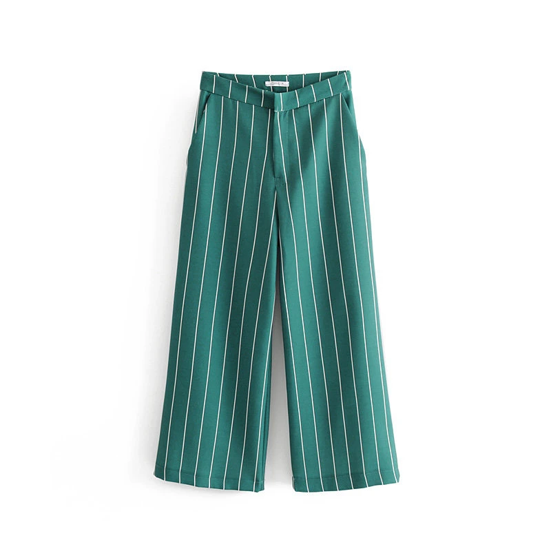 Костюм брючный винтажный в полоску модный шикарный пиджак на одной пуговице с