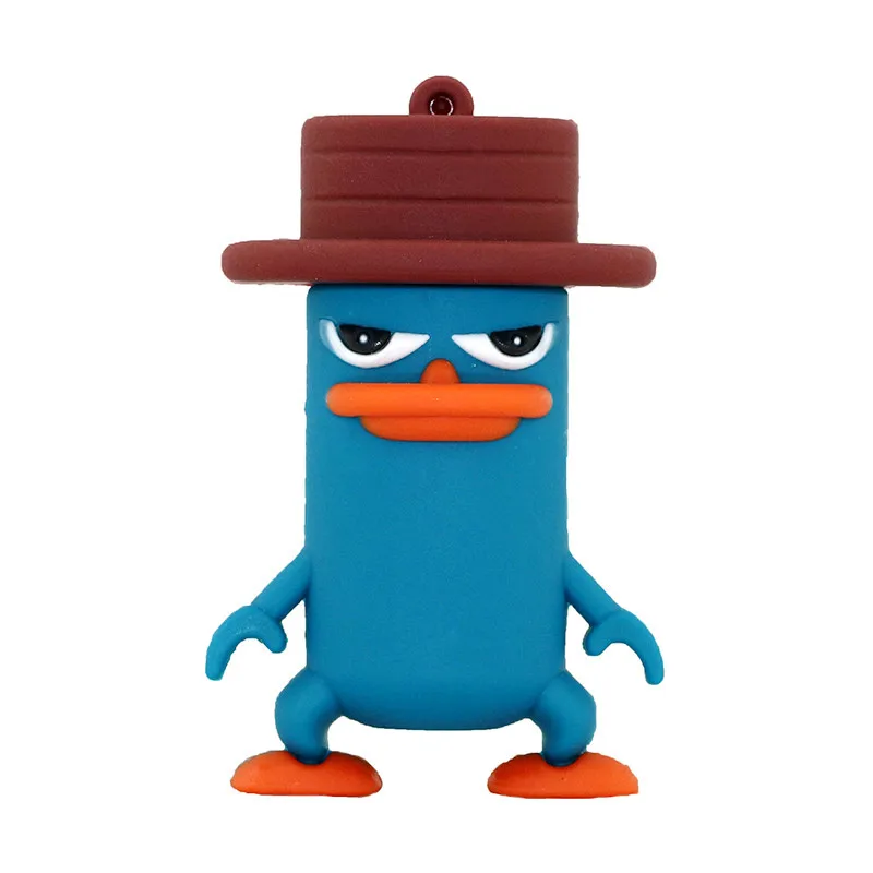 Usb Flash Drive Cartoon Animal Perry Platypus USB Memory Stick Duckbill Device Pen 64GB 32GB 16GB 8GB Pendrive | Компьютеры и офис