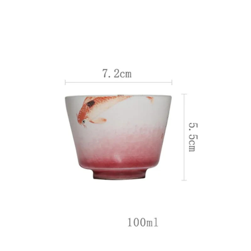 100 мл керамическая чашка для чая в печи чайная чайный набор кунг фу воды винтажная