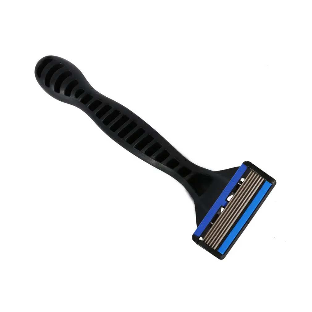 Мужские безопасные классические 6 слойные бритвенные лезвия из нержавеющей