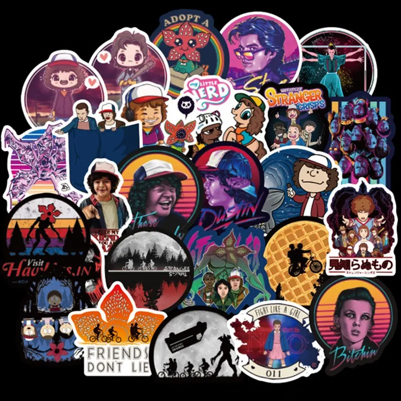 50 шт в наборе очень странные дела наклейки для элементы стайлинга ноутбука и