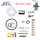 Ремонтный комплект карбюратора для мотоциклов Sclmotos- BING SRE 112279, 12 мм, для мопедов, скутеров, мотогонок