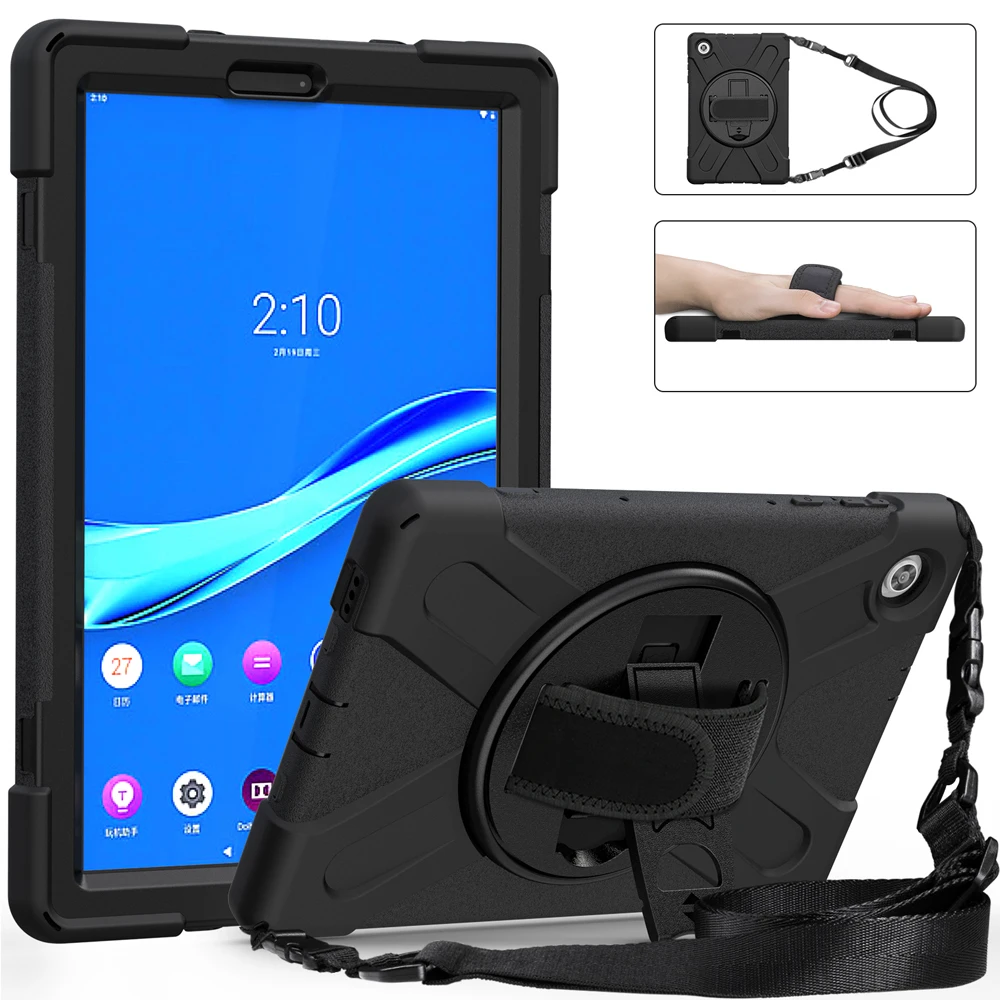 

Case for Lenovo Tab M10 Plus FHD 10.3 HD 2nd Gen 10.1 M8 8.0 P11 Pro Kids Case Shockproof Rugged Cover with Hand/Shoulder Strap