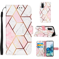 marble leather phone case for samsung galaxy s20 s21 plus note 20 ultra a71 a70 a51 a50 a31 a21s a12 wallet flip cover case