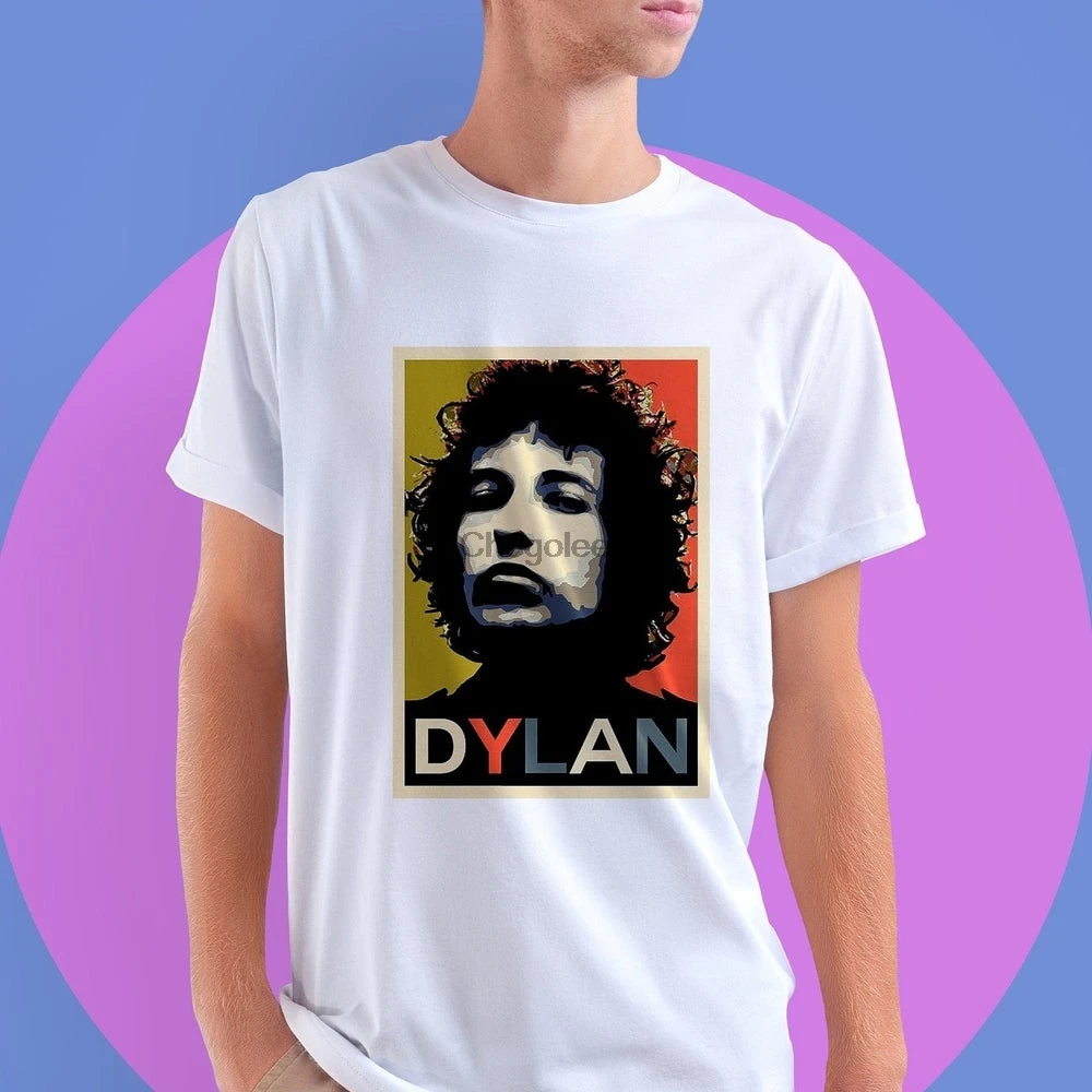 Винтажная рубашка Боб Дилан Минет в ветре народный постер блюз рок искусственная