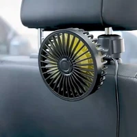 car back seat mini usb rechargeable fan silent fan cooler portable air cooling fan three grade wind speed with aromatherapy