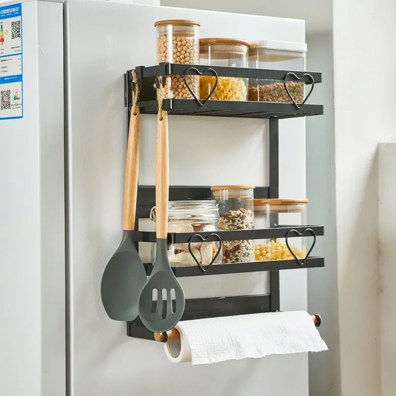 Настенный стеллаж для кухни настенный магнитный холодильника микроволновой