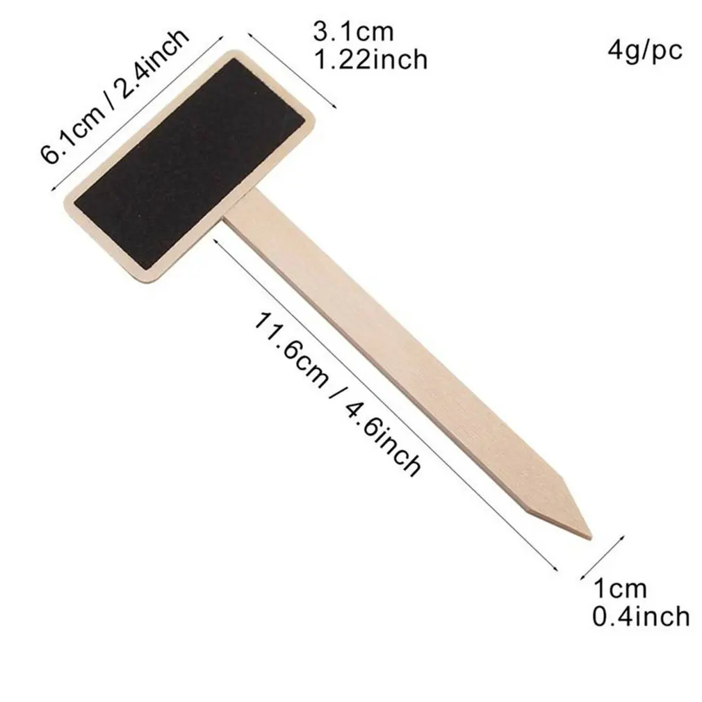 

20 pcs Blackboard Flower Gardening Plant Decoration Card Plant Label Blackboard Sign Blackboard Seedling Tray