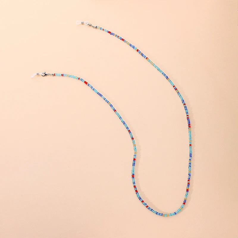 

Women Colorful Rice Beads Glasses Chain Glasses Rope Popular Mask Chain Eyeglasses Lanyard Sunglasses Chain Eyewear Accessories