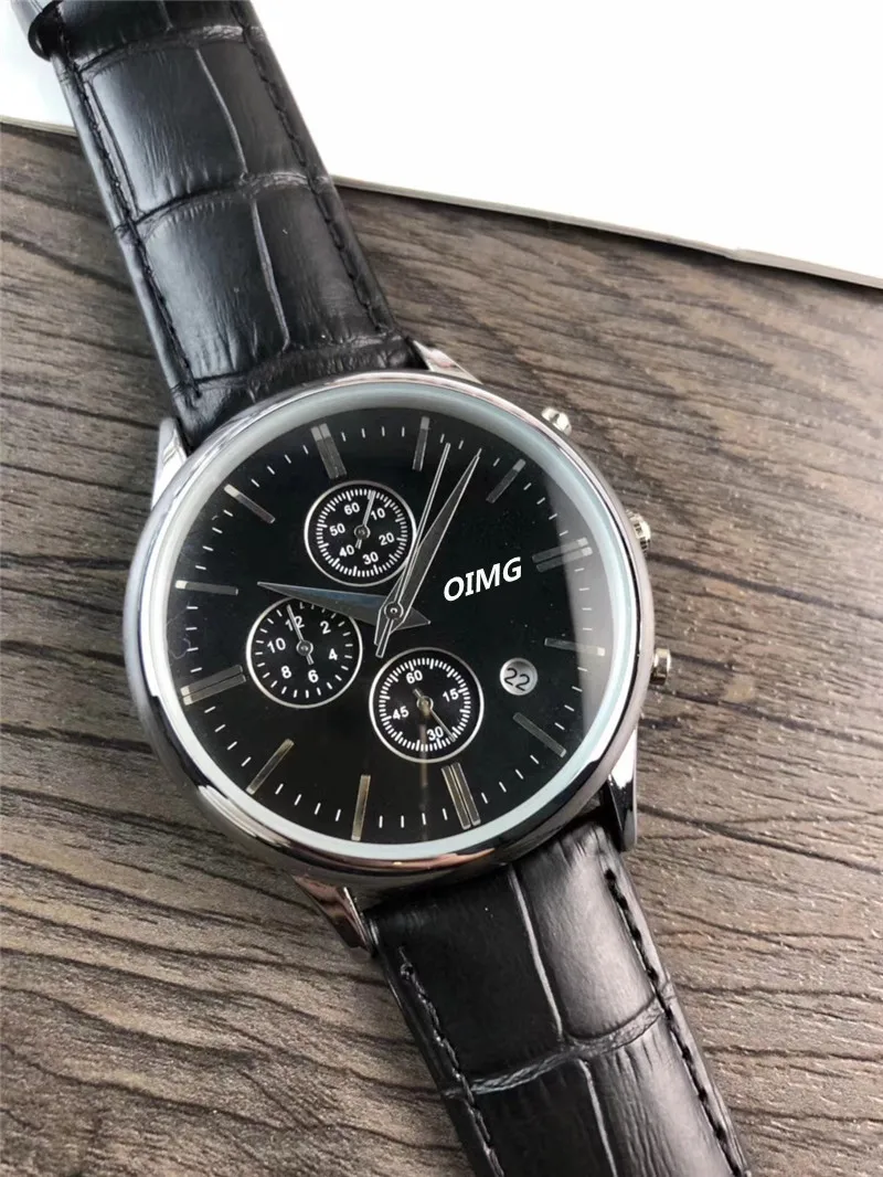 

Swiss men's automatic quartz watch calfskin strap fashion trend high-quality high-quality to send men's essential Aaa watch