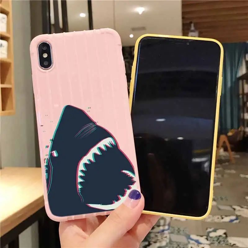 Океан рыбы акул на колесиках чемодан чехол для телефона iPhone 11 Pro Max X XS MAX 8 7 6S Plus |
