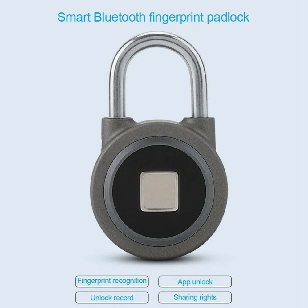 Портативный Водонепроницаемый Bluetooth умный замок без ключа отпечатков пальцев замок Противоугонный iOS Android приложение управление двери навесной замок для шкафов