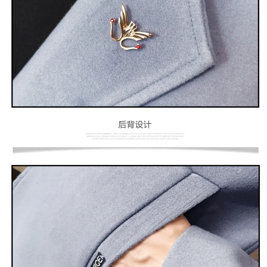 2019 Новая зимняя мужская шерстяная куртка для отдыха длинные шерстяные пальто