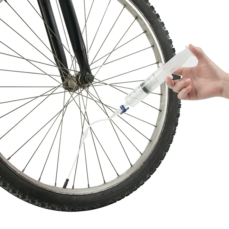 

Bicycle Tire Tubeless Tyre Sealant Injector 60Ml Syringe Rubber Hose Kit for MTB Road Bike Tire Tubeless Tyre Valve