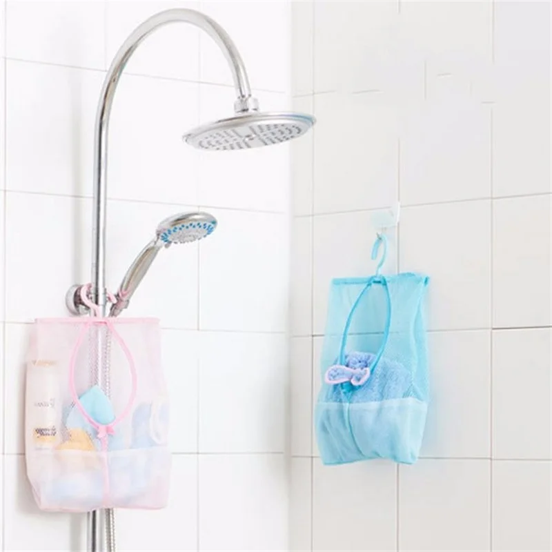 Baby Bath Toys Bathroom Toys Bag Multifunctional Hanging Storage Mesh Bags Eco-Friendly Mesh Child Kids Bath Toys Baskets