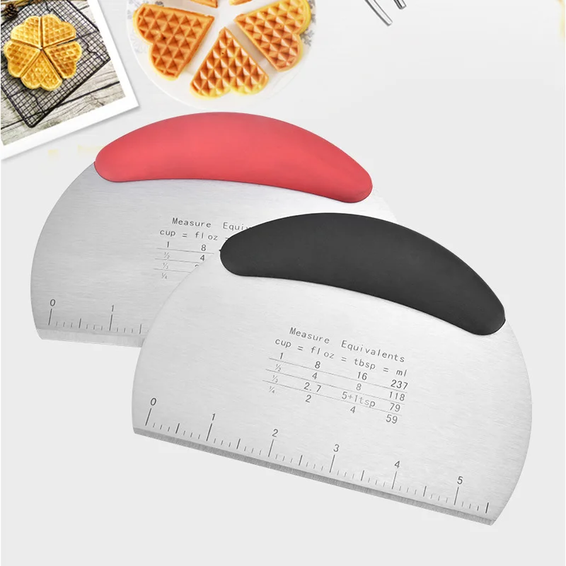 Режущее лезвие Кухня приспособления для резки полукруг со шкалой выпечки Мука