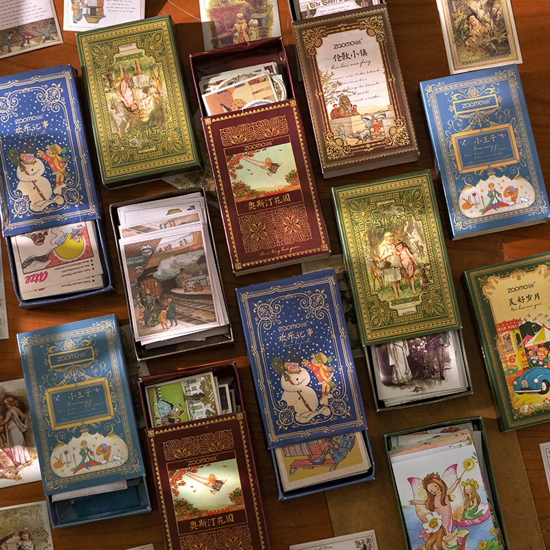 

Fairy Tale Castle Series Journal Decorative Stationery Stickers Retro Hand Account Decoration Scrapbooking DIY Diary Album Stick