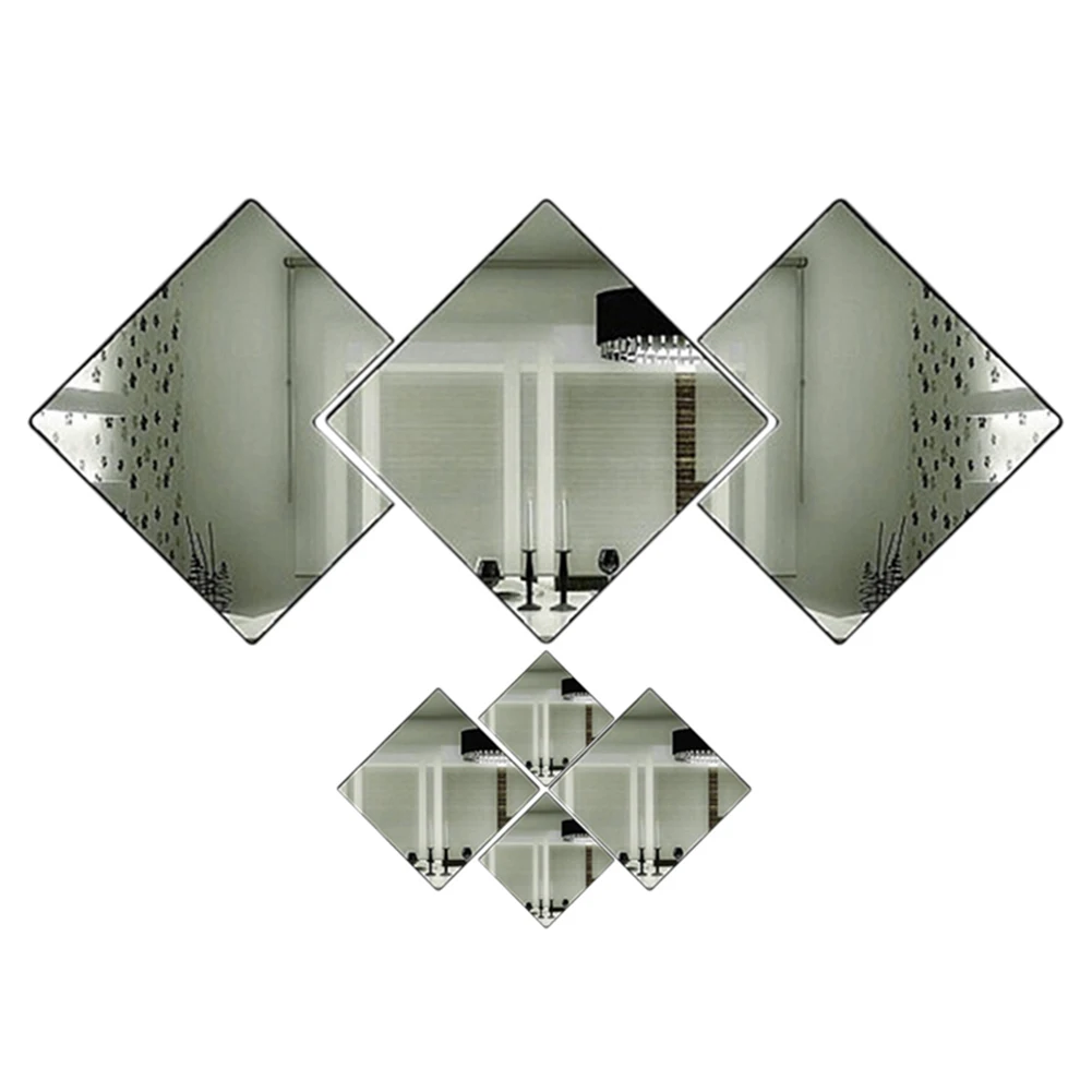3D Mirror Diamond Wall Sticker DIY Removable Decal Home Room Art Mural Decor KI | Дом и сад