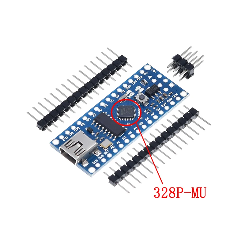 Atmega328 мини USB нано-V3.0 ATmega328P CH340G 5V 16M микро-контроллер доска для Arduino 328P Nano 3 0 CH340 -