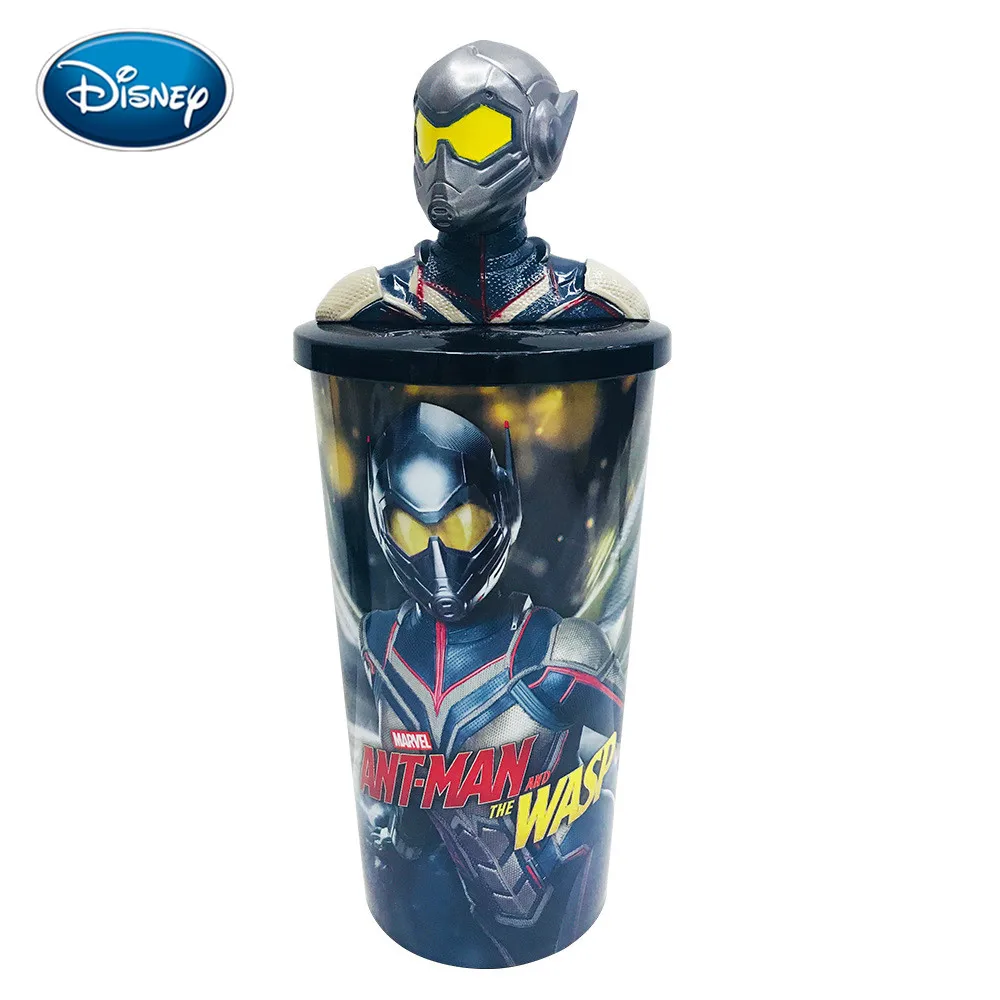 

Disney Avengers Ant Man Anime Mini Doll Cup lid Decoration Collection Figurine Toys model Cup 600-700ml