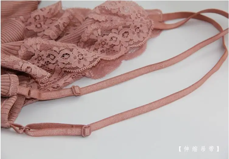 Кружевной топ-майка 70% шелк 30% хлопок на тонких бретелях SJ309-2 | Женская одежда