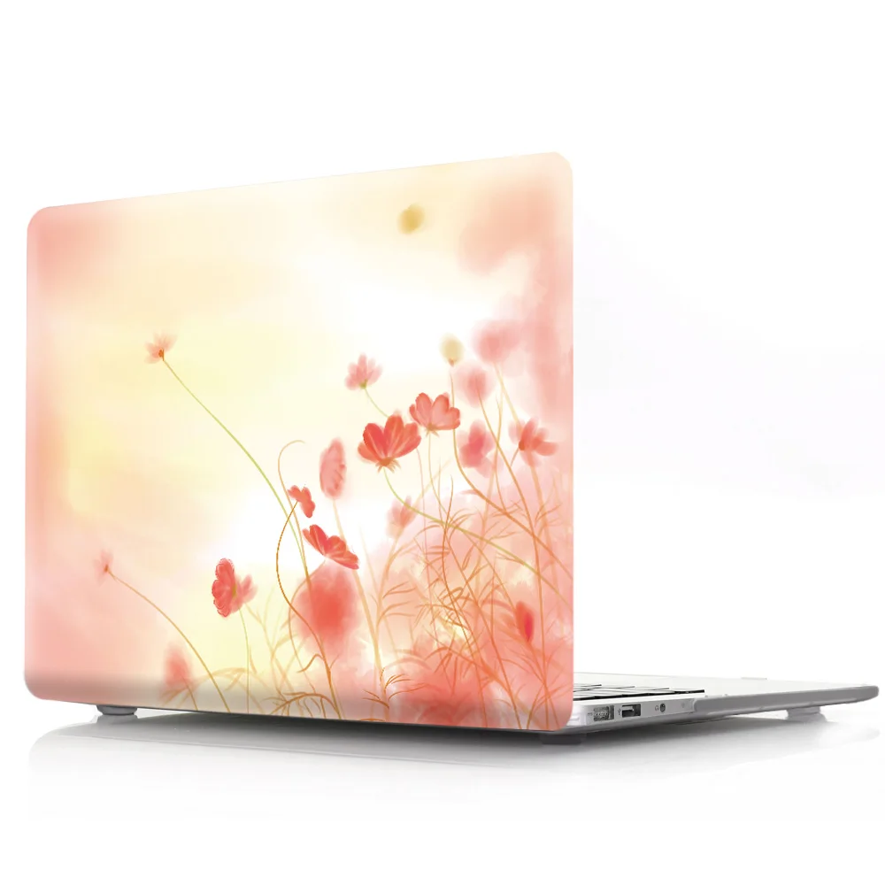 Жесткий чехол с цветочным принтом для Macbook Air 11 13 Pro Retina 12 15 16 сумка Apple Mac Чехол |