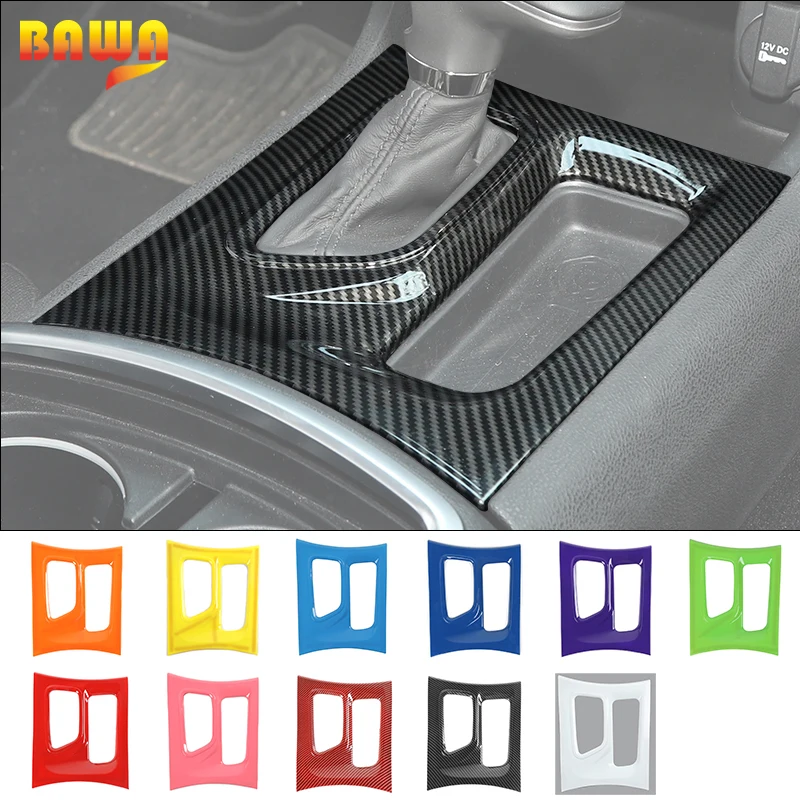 

Декоративная панель переключения передач BAWA для автомобиля, наклейки, аксессуары для Dodge Charger 2015 + внутренние молдинги для Dodge Charger