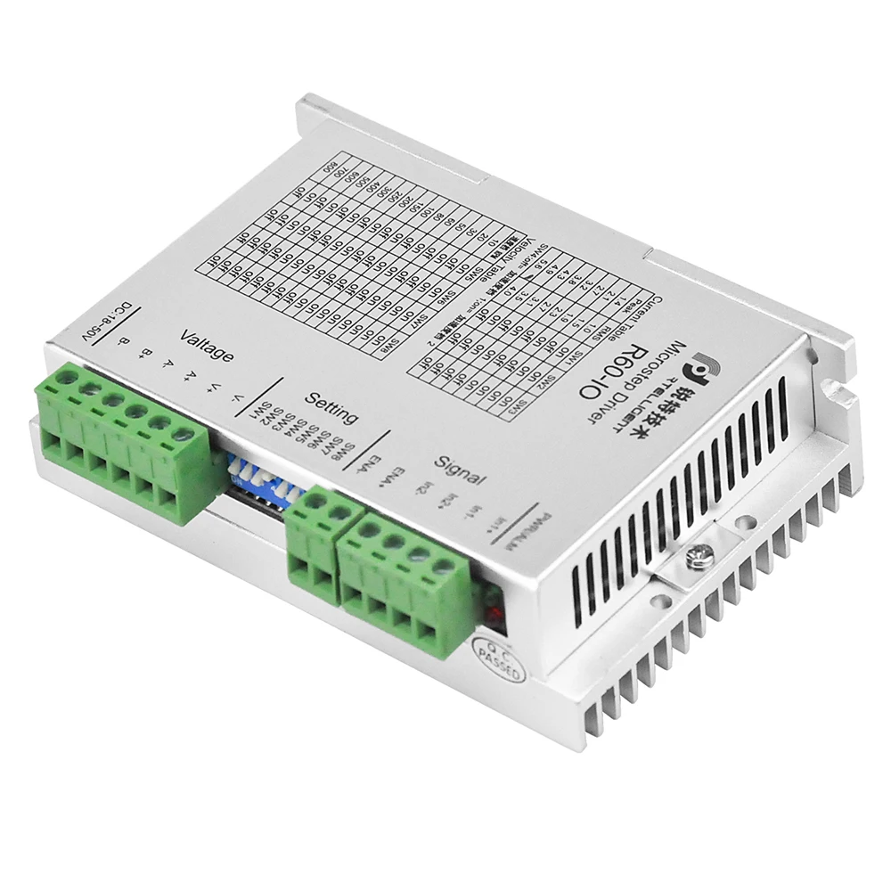Rtelligent Nema17 Nema23 Nema34 R60-IO шаговый привод Драйвер шагового двигателя AC DC драйвер для CNC