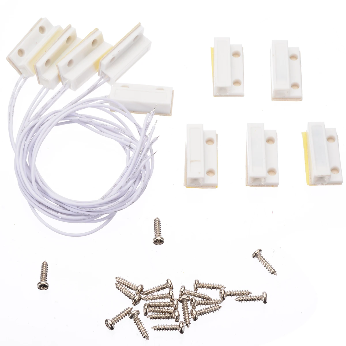 5 наборов встраиваемые Проводные магнитные двери окна контактный провод