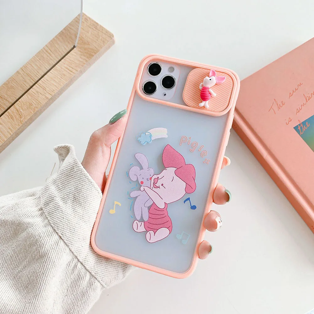 

Disney Winnie The Pooh iPhone 11 Pro Max Case Sliding Camera Protection iphone 12 Pro Max Cute Birthday Decoration for Girls