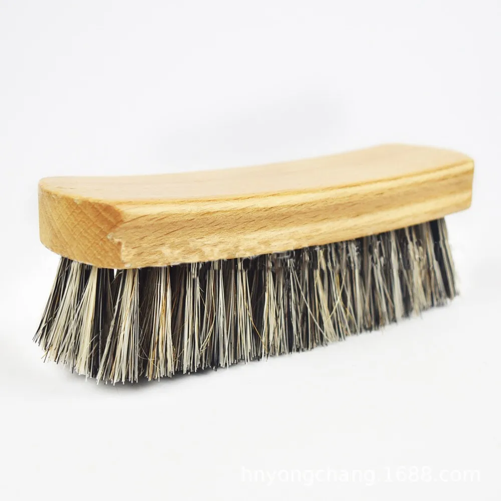 Щетка для обуви из конского волоса мягкий инструмент полировки натуральной кожи