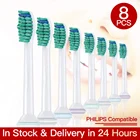 Сменные насадки для зубной щетки Philips Sonicare Flexcare, бриллиантовая Чистка, здоровая белая, HX369, 48 шт.