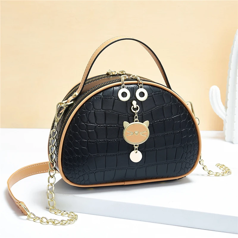 

Женские сумки через плечо, Модные маленькие сумки с котом, дизайнерские женские сумки-мессенджеры, кошельки, женская сумка на плечо, роскошн...