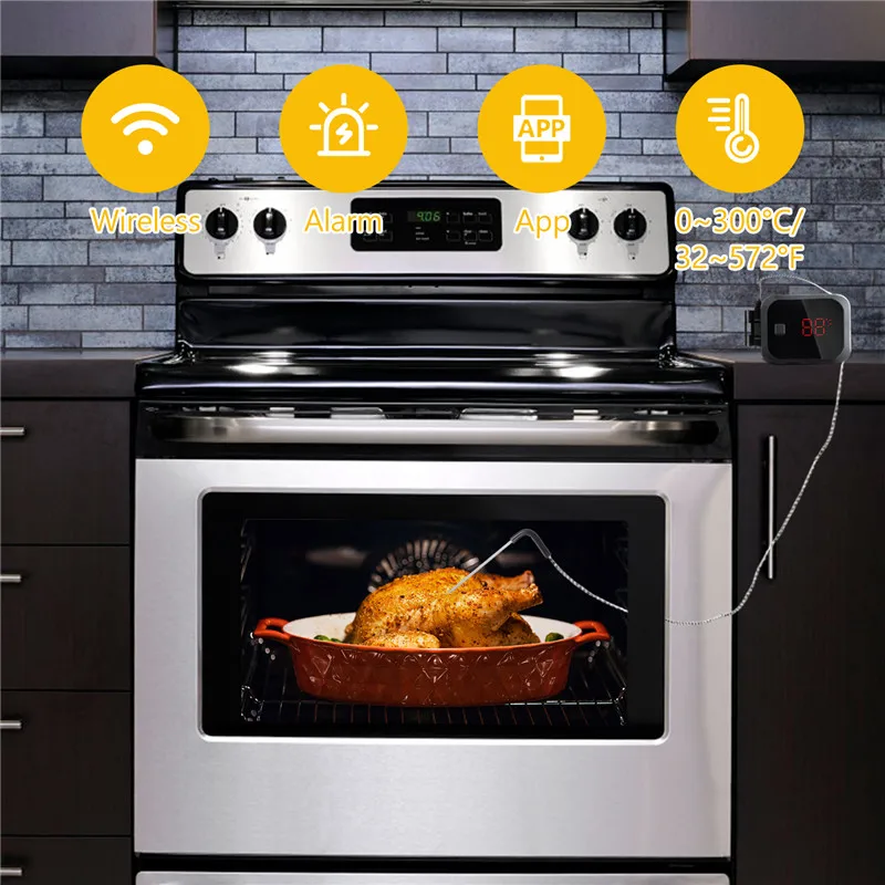 Inkbird Еда Пособия по кулинарии Bluetooth Беспроводной термометр для барбекю IBT 2X с