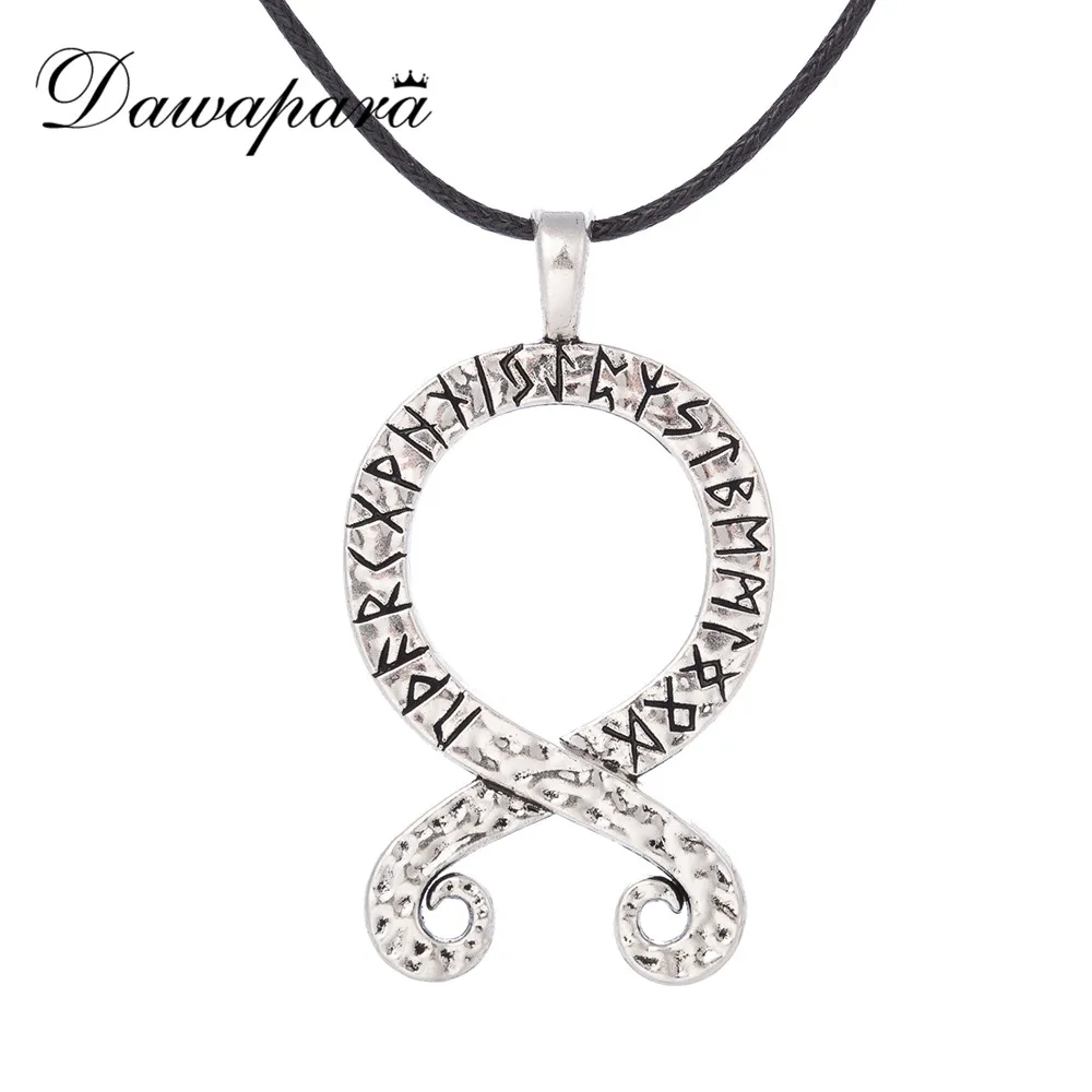 Dawapara троллеры Тролль крест с фотоподвеской мужское ожерелье защита языческий