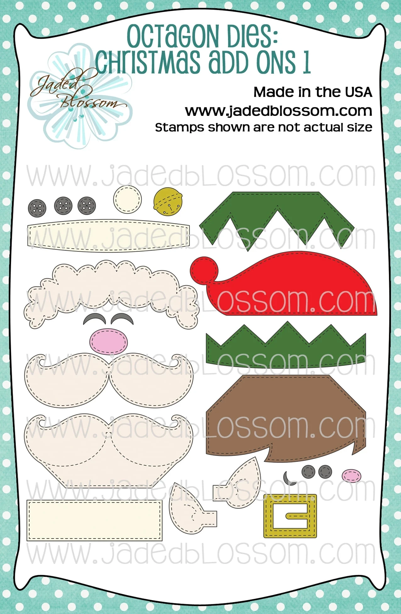 Металлические пресс-формы Octagon dies Xmas Add Ons1 вырезанные формы для карточек