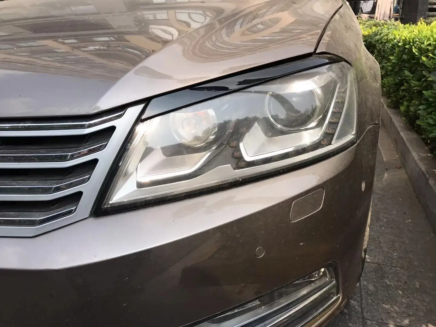 Автомобильные фары веки брови ABS фара наклейка крышка отделка Аксессуары для VW