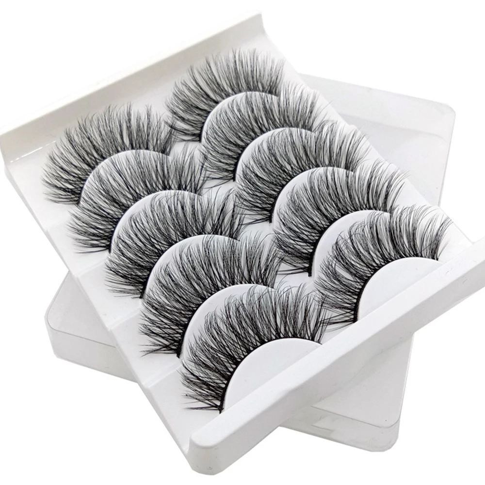 5 пар 3D норковые накладные ресницы красота натуральные Wispy Накладные макияж