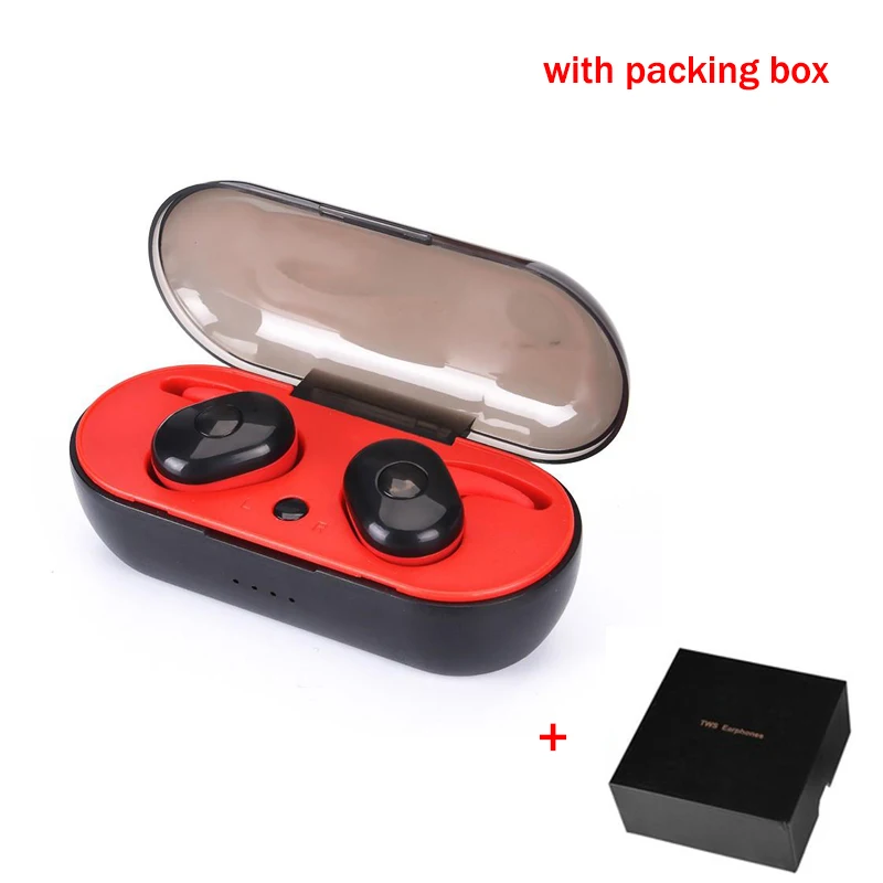 with packing box 1350 Bluetooth 5,0 наушники спортивные наушники с крючками TWS Super Bass Ture беспроводные наушники для мобильного телефона Быстрая - Цвет: with packing box