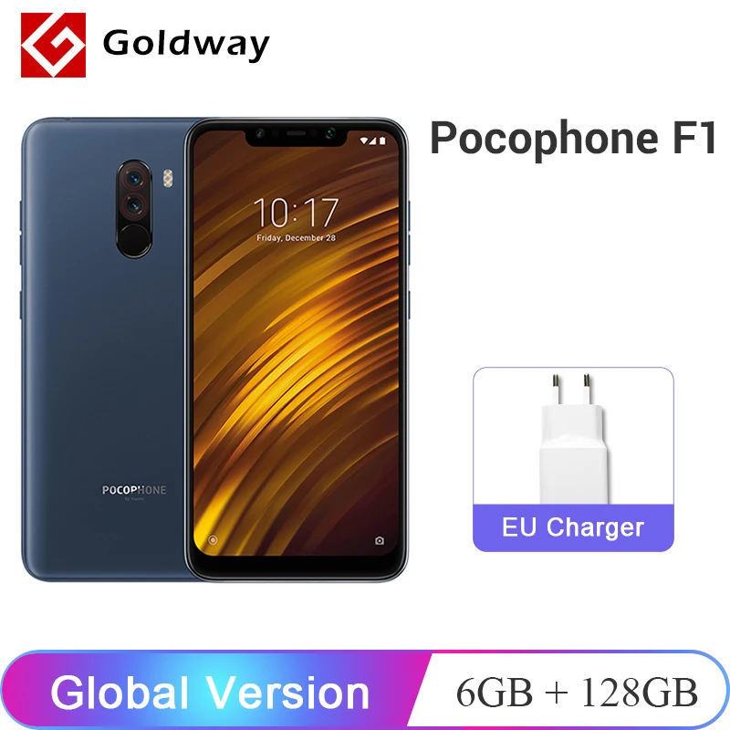 Смартфон Xiaomi POCOPHONE F1 6 ГБ 128 Snapdragon 845 18 Дюймов 20 МП|Смартфоны| |